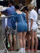 Kylie Jenner Booty in Tight Short Dress, Out in Portofino