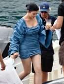 Kylie Jenner Booty in Tight Short Dress, Out in Portofino