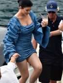 Kylie Jenner Booty in Tight Short Dress, Out in Portofino