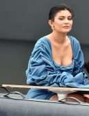 Kylie Jenner Booty in Tight Short Dress, Out in Portofino