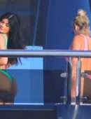 Kylie Jenner Booty in Swimsuit on a Yacht in St Tropez