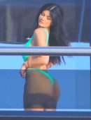 Kylie Jenner Booty in Swimsuit on a Yacht in St Tropez