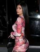Kylie Jenner Booty in Tight Dress in Las Vegas