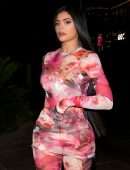 Kylie Jenner Booty in Tight Dress in Las Vegas