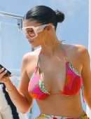 Kylie Jenner in Bikini on a Yacht in Italy