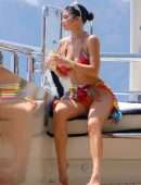 Kylie Jenner in Bikini on a Yacht in Italy
