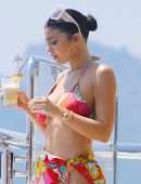 Kylie Jenner in Bikini on a Yacht in Italy
