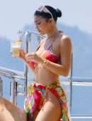 Kylie Jenner in Bikini on a Yacht in Italy
