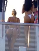 Kylie Jenner in Bikini on a Yacht in Capri