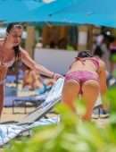 Lea Michele Booty in Tiny Bikini in Hawaii