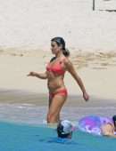 Lea Michele in Bikini on a Film Set in Hawaii