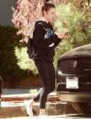 *EXCLUSIVE* Lily Collins leaving a pilates class after getting her workout done
