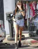 Madison Beer Booty Cheeks in Shorts in LA