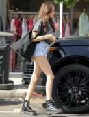Madison Beer Booty Cheeks in Shorts in LA