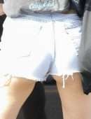 Madison Beer Booty Cheeks in Shorts in LA