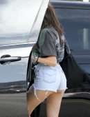 Madison Beer Booty Cheeks in Shorts in LA