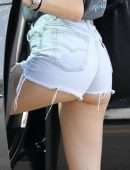 Madison Beer Booty Cheeks in Shorts in LA