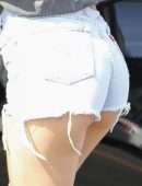 Madison Beer Booty Cheeks in Shorts in LA
