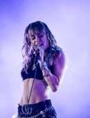 Miley Cyrus Performing Live at Sunny Hill Festival in Pristina