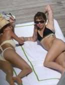 Miley Cyrus Booty in Bikini in Lake Como