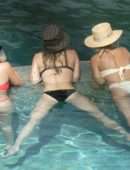 Miley Cyrus Booty in Bikini in Lake Como