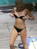 Miley Cyrus Booty in Bikini in Lake Como