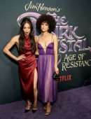 Nathalie Emmanuel Cleavage at the Premiere of “The Dark Crystal: Age of Resistance” in NY
