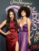 Nathalie Emmanuel Cleavage at the Premiere of “The Dark Crystal: Age of Resistance” in NY