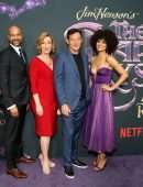 Nathalie Emmanuel Cleavage at the Premiere of “The Dark Crystal: Age of Resistance” in NY