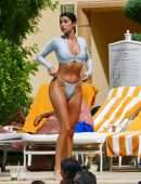 Nicole Williams Booty in a Thong Bikini at a Pool in Las Vegas