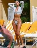 Nicole Williams Booty in a Thong Bikini at a Pool in Las Vegas