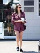 Nina Dobrev Leggy, Out in LA