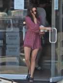 Nina Dobrev Leggy, Out in LA