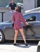 Nina Dobrev Leggy, Out in LA