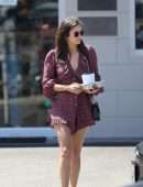 Nina Dobrev Leggy, Out in LA