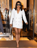 Priyanka Chopra Leggy, Out in Tribeca New York