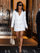 Priyanka Chopra Leggy, Out in Tribeca New York