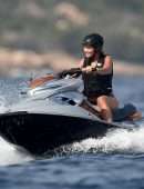 Rita Ora Booty in Black Bikini in Porto Cervo