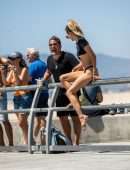 Rachel McCord Wardrobe Malfunction in Venice Beach
