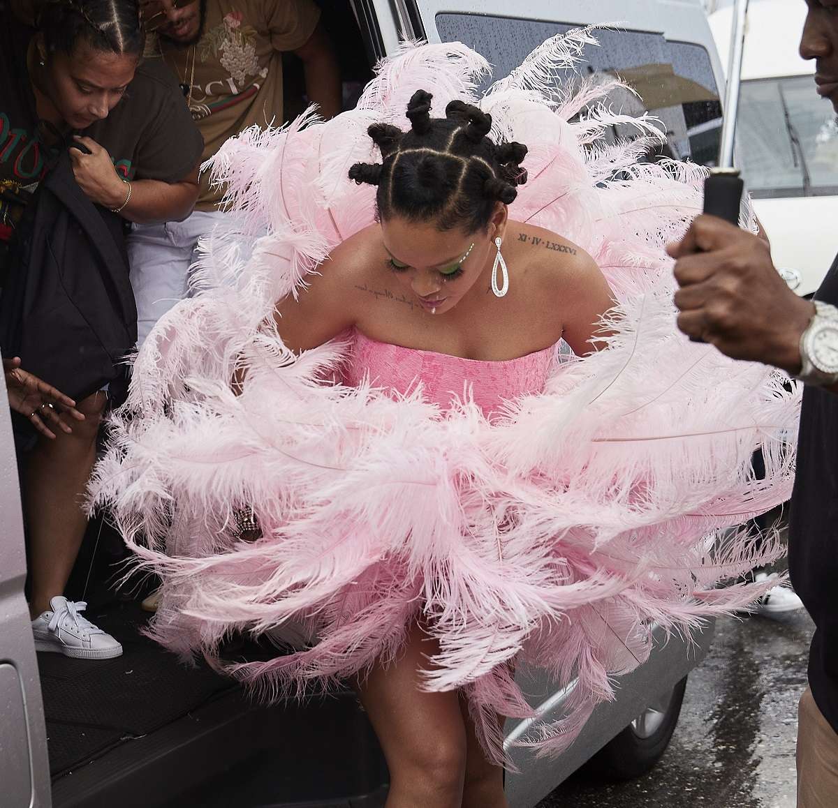Rihanna in a Costume at Barbados Kadooment Day Parade