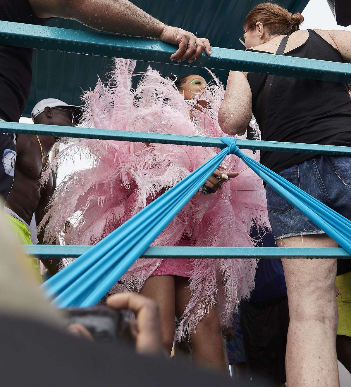Rihanna in a Costume at Barbados Kadooment Day Parade