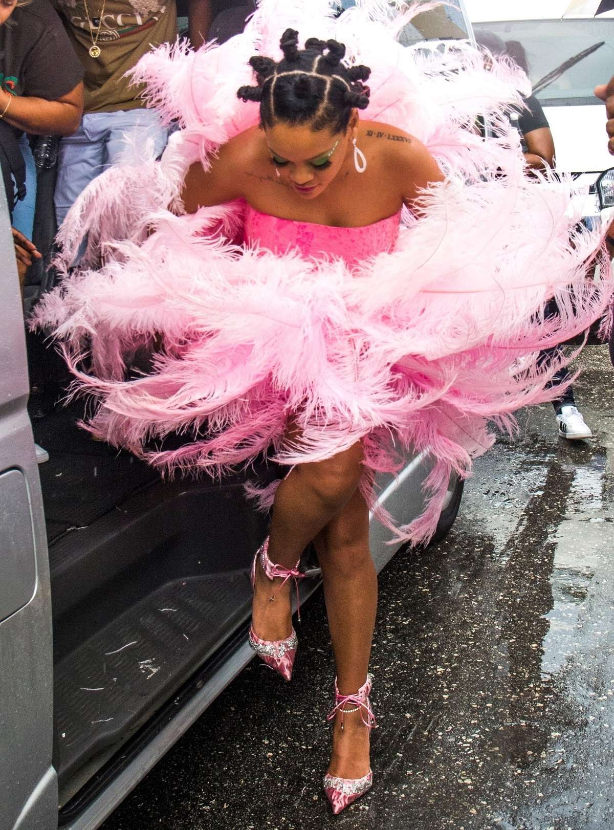 Rihanna sizzles in a costume at Barbados Kadooment day Parade