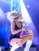 Rita Ora Upskirt Onstage in London