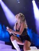 Rita Ora Upskirt Onstage in London