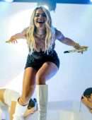 Rita Ora Upskirt Onstage in London