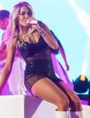 Rita Ora Upskirt Onstage in London