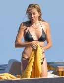 Sienna Miller in Bikini on a Boat in St Tropez