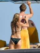 Sienna Miller in Bikini on a Boat in St Tropez