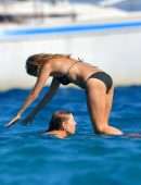 Sienna Miller in Bikini on a Boat in St Tropez