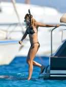 Sienna Miller in Bikini on a Boat in St Tropez